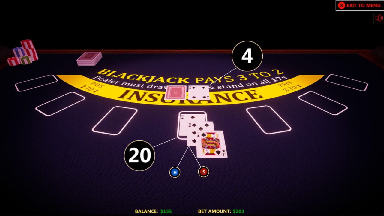 Screenshots von Blackjack Simulator 2024