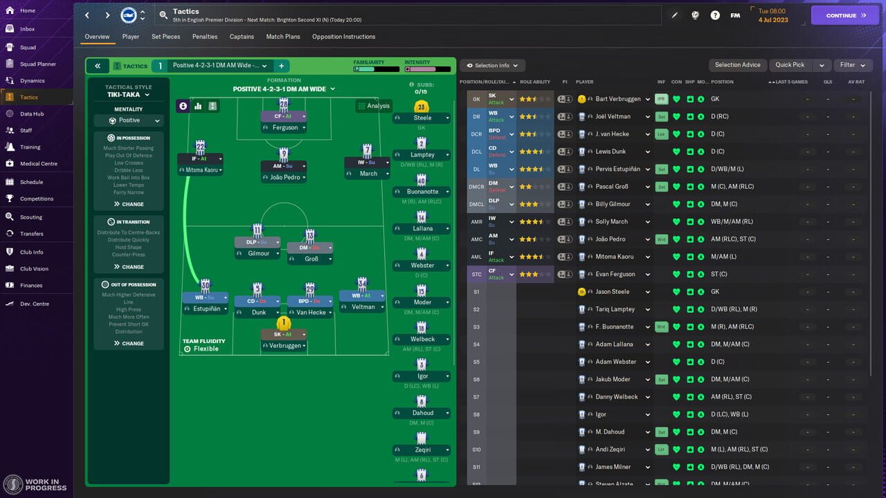 Screenshots von Football Manager 2024